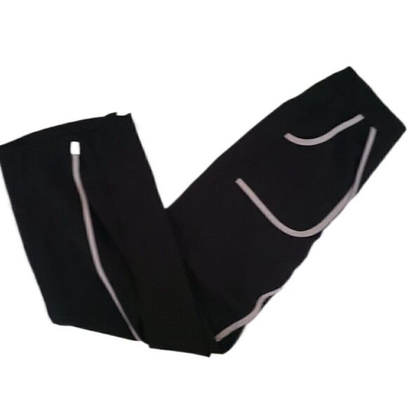Women's Wide Leg Pants with Cut Out Flare & Piping - Picture 1 of 3